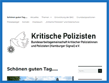 Tablet Screenshot of kritische-polizisten.de